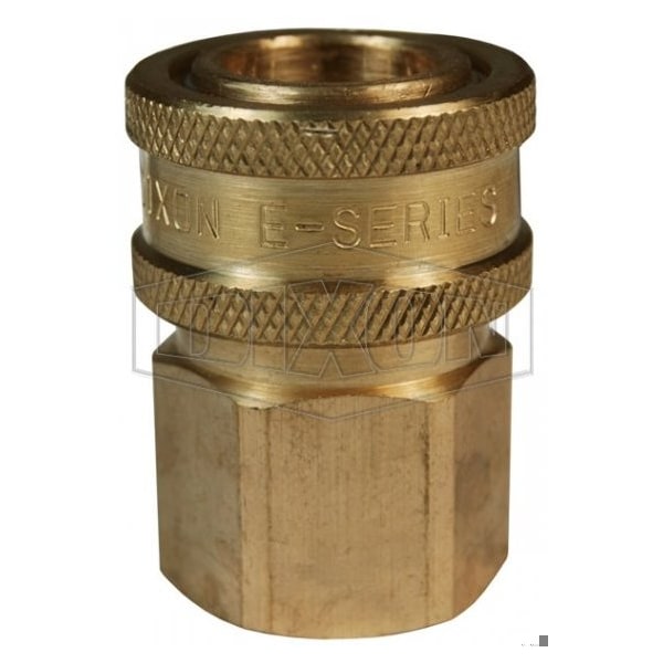Straight Through Interchange Quick Connect Coupling, 2-11-1/2 Nominal, FNPT, Brass, Domestic